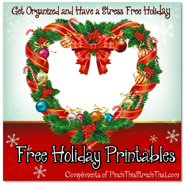 Free Holiday Organizer Printables